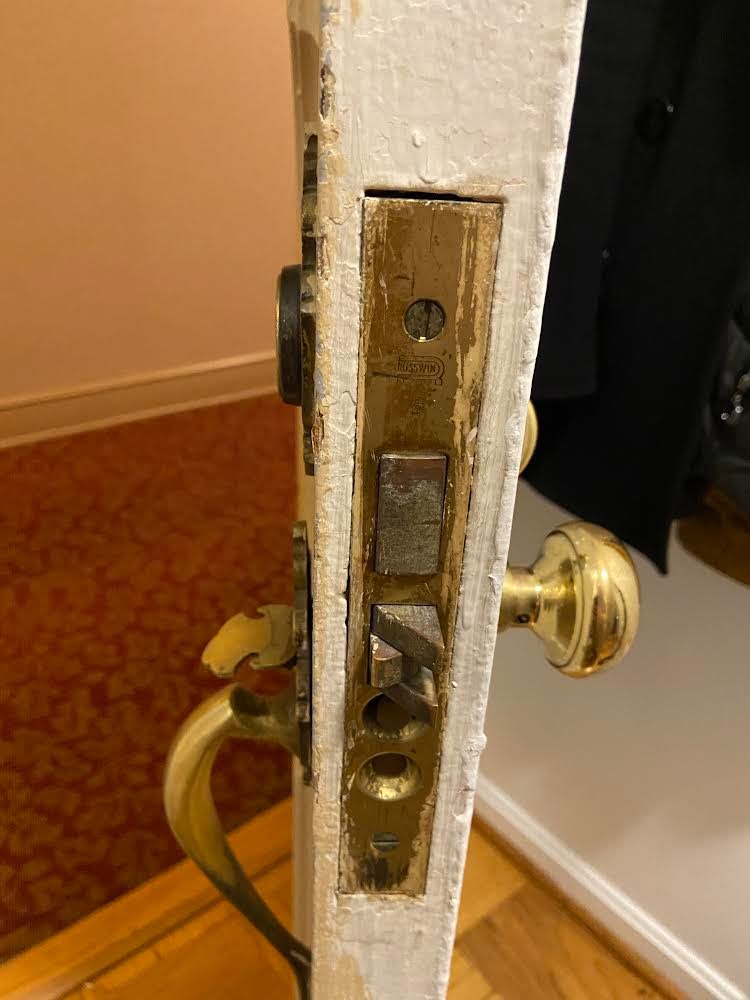 replace a mortise lock with a keypad